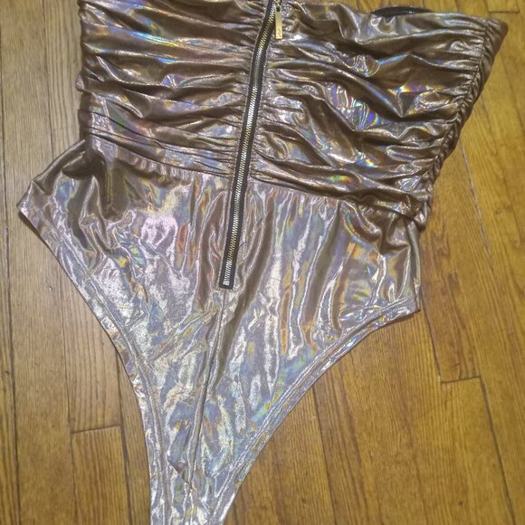 Rose Gold Bodysuit by RARE LONDON BNWT  deadstock! - Picture 5 of 5